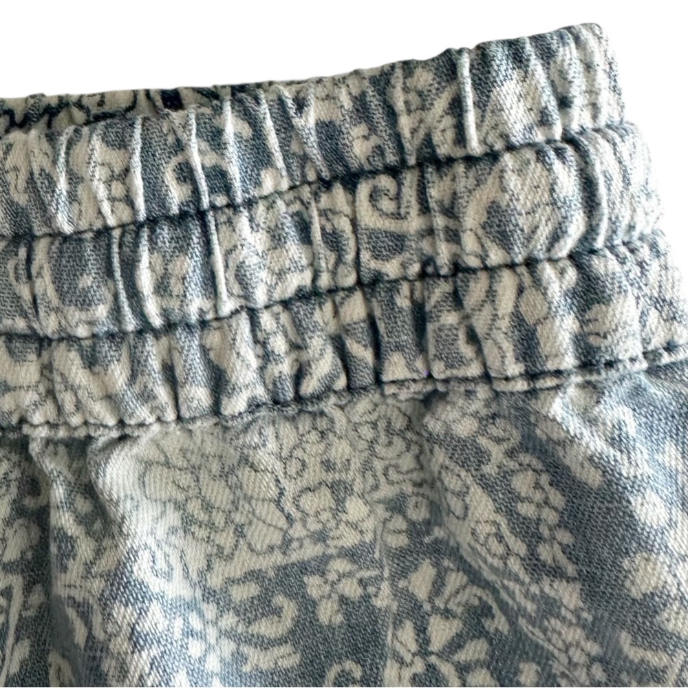 J. Jill Denim Paisley Floral Tiered Midi Skirt Size XSP - Picture 5 of 10